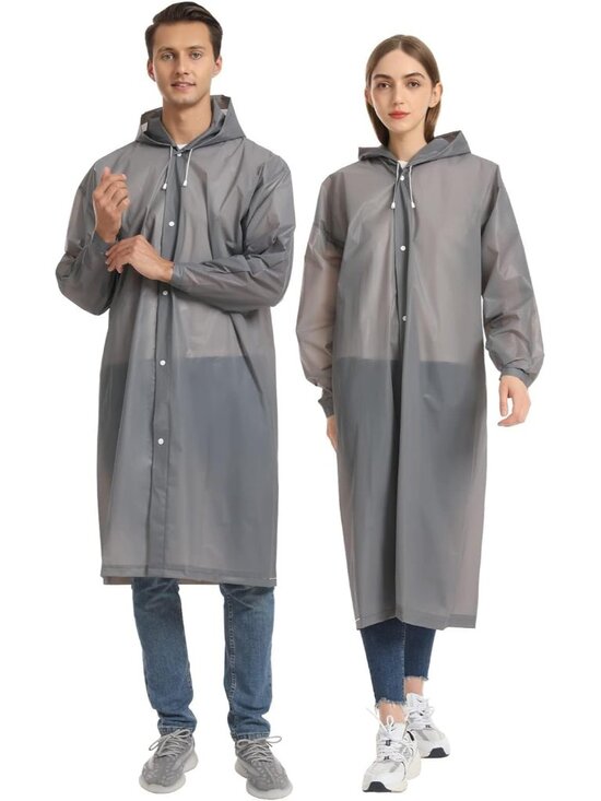 Other - 2 Pack Raincoats for Adults Reusable, EVA Rain Ponchos Lightweight Rain Coat Wat